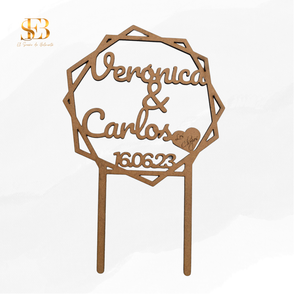Cake Topper personalizado para cumpleaños - El Sueño de Belmonte
