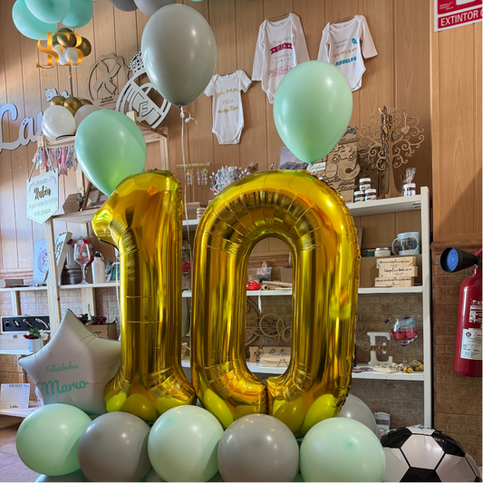 Bouquet mediano de globos para cumpleaños personalizado