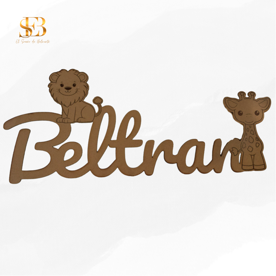 Maxi Nombre personalizado en madera para decoración del hogar - El Sueño de Belmonte