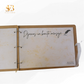 Portada de madera del Libro de firmas personalizado WoodMemories - El Sueño de Belmonte