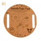 Bandeja de madera de forma circular o rectangular para papa noel o reyes magos y personalizadas. 