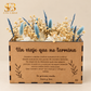 Cuadro de flores preservadas personalizado con dedicatoria de aniversario - El Sueño de Belmonte