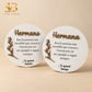 Placas redondas personalizadas en madera, comparativa Hermano y Hermana - El Sueño de Belmonte
